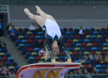 Bakıda idman gimnastikası üzrə Dünya Kubokunda ilk qaliblərin mükafatlandırma mərasimi keçirilib. Azərbaycan, 21 fevral, 2016